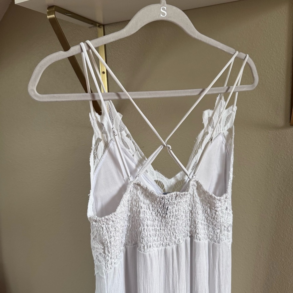 white Rue21 maxi dress with lace and straps - Picture 8 of 8